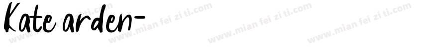 Kate arden字体转换